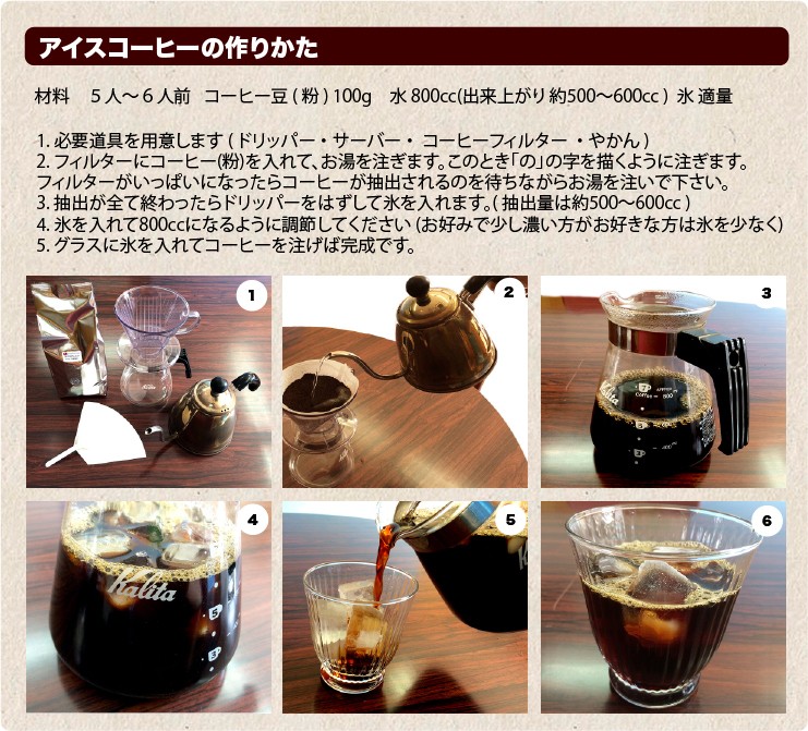 アイス アイスコーヒー アイス珈琲 コーヒー 深煎り アイスコーヒーブレンド 500g×1袋 コーヒー コーヒー豆｜fujitacoffee｜08