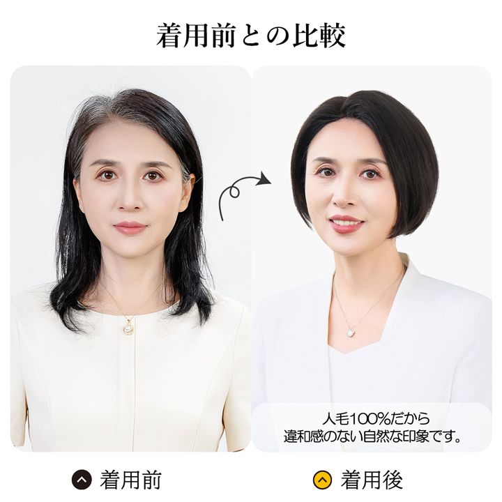 新品ショート&ボブ　フルウイッグ　合計5点セット　医療　おしゃれ用 楽天市場】ウィッグ ショート ボブ フルウィッグ プリシラ