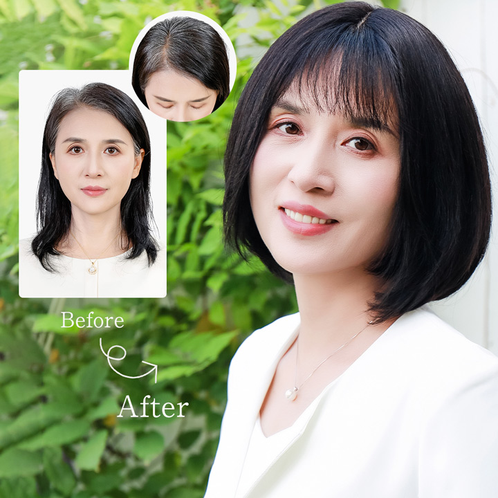 ウィッグ 自然 人毛 100% フルウィッグ 黒 茶髪 白髪隠し 薄毛