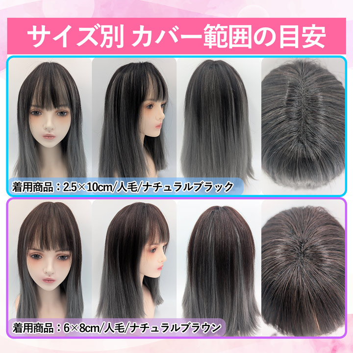 TefuRe（テフリ） 【決算SALE 返品交換不可】 ピン無し 部分ウィッグ