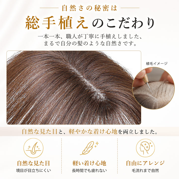 TefuRe（テフリ） 【SALE 返品交換不可】 シアースキン ヘアピース 人