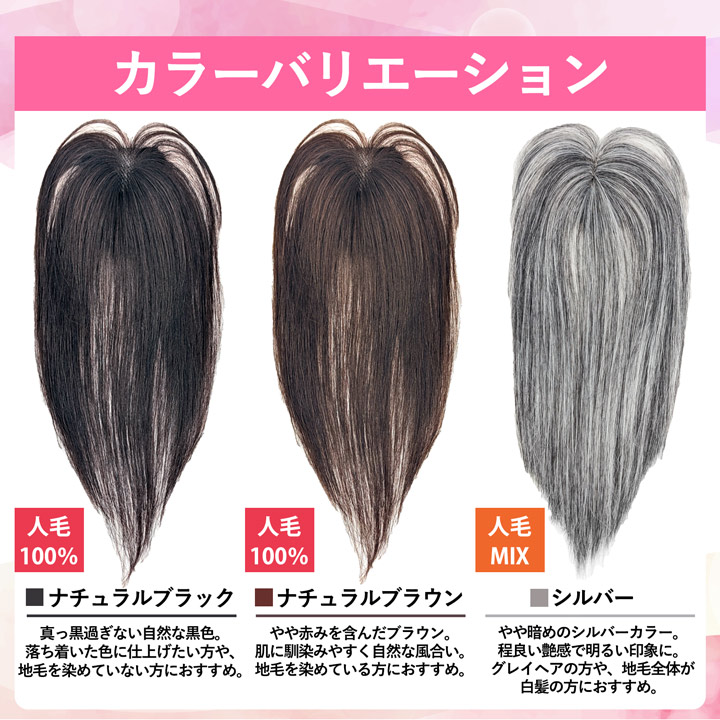 TefuRe（テフリ） ピン無し 部分ウィッグ 人毛 前髪ウィッグ ウィッグ