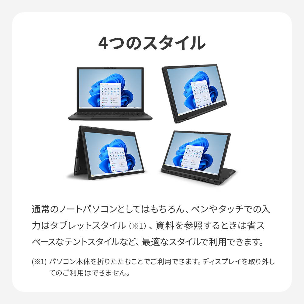 LIFEBOOK UH ノートパソコン 新品 富士通 Note U WU8-K3 【2in1】 13.3
