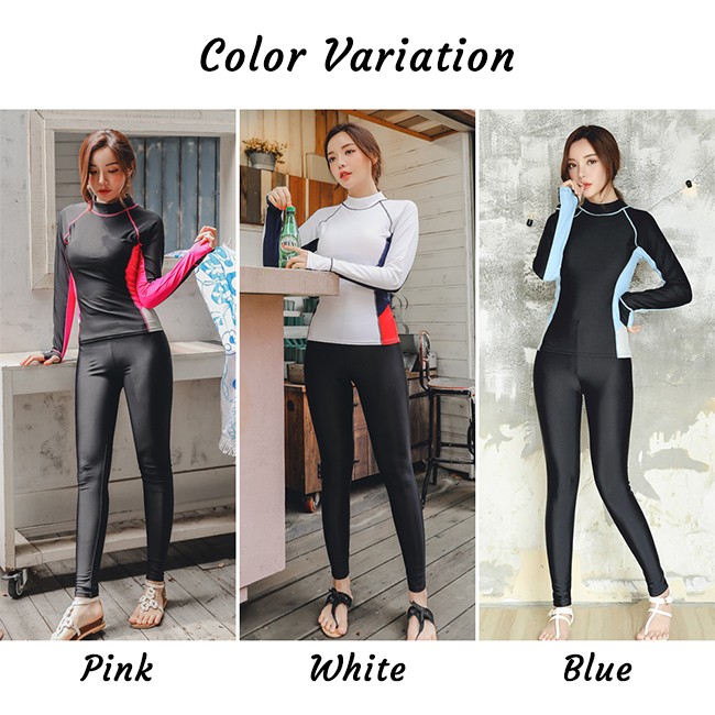 ■韓国■ ラッシュガード 長袖 指掛け付き トップス単体 全3色 □韓国□ ラッシュガード 長袖 指掛け付き トップス単体 全3色