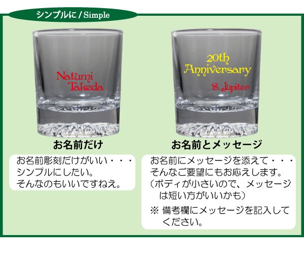 ショットグラス 名入れ おしゃれ ミニグラス 名前入り プレゼント 誕生