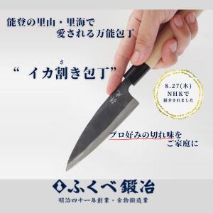 イカ割き包丁（納期：1ヵ月程度）120mm ふくべ鍛冶 丹精を込めた職人