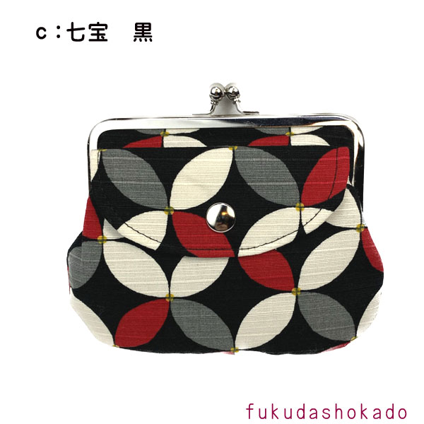 和柄 親子がま口財布 mzc23-7 京都 財布 ガマ口 小銭入れ 和