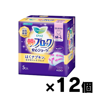 花王　ロリエ超吸収ガード　安心ショーツタイプ　5入×12個｜fukuei