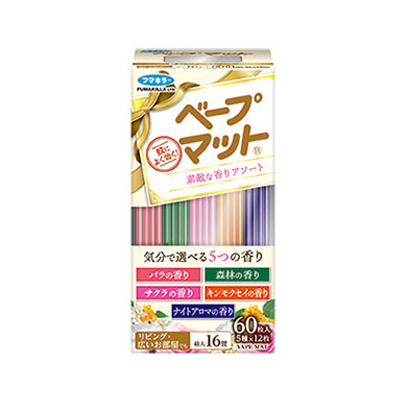 フマキラー ベープマット 蚊取り 素敵な香りアソート　60枚入　（医薬部外品）　｜fukuei