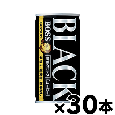 Yahoo! Yahoo!ショッピング(ヤフー ショッピング)サントリー ボス 無糖ブラック 185g 缶×30本（※お取り寄せ品）（6510）4901777204980*30