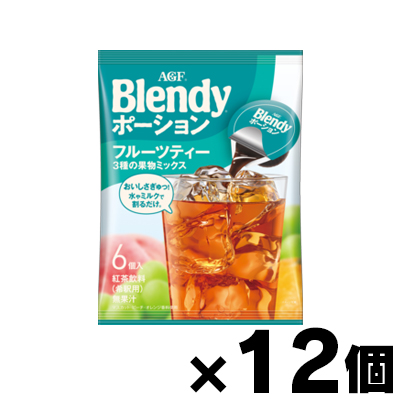 AGF ブレンディ ポーション 3種の果物ミックス 6個入り×12袋