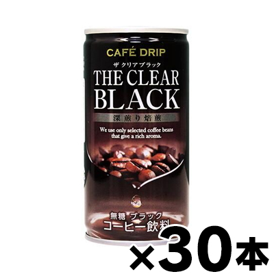 Yahoo! Yahoo!ショッピング(ヤフー ショッピング)（送料無料）　富永貿易 カフェドリップ ザ クリアブラック 185g缶×30本 （※お取り寄せ品） （6510）