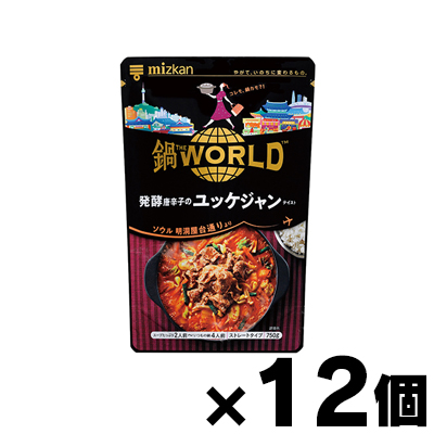 Yahoo! Yahoo!ショッピング(ヤフー ショッピング)（送料無料!） ミツカン 鍋THE WORLD 発酵唐辛子のユッケジャンテイスト 750g×12個