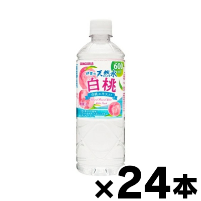 Yahoo! Yahoo!ショッピング(ヤフー ショッピング)（送料無料!）  サンガリア  伊賀の天然水白桃 600mlペット×24本（※お取り寄せ品）（6510）