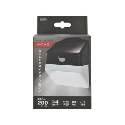 �I�[���d�@ �Z���T�[�E�H�[�����C�g�i�l��/200lm/�\�[���[���d��/�����F/�ی쓙��IP65/�u���b�N�j�������񂹕i