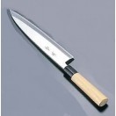 和包丁 雪藤 中霞・玉白鋼 出刃包丁 （片刃） 21cm 1-0298-1309 : 料理