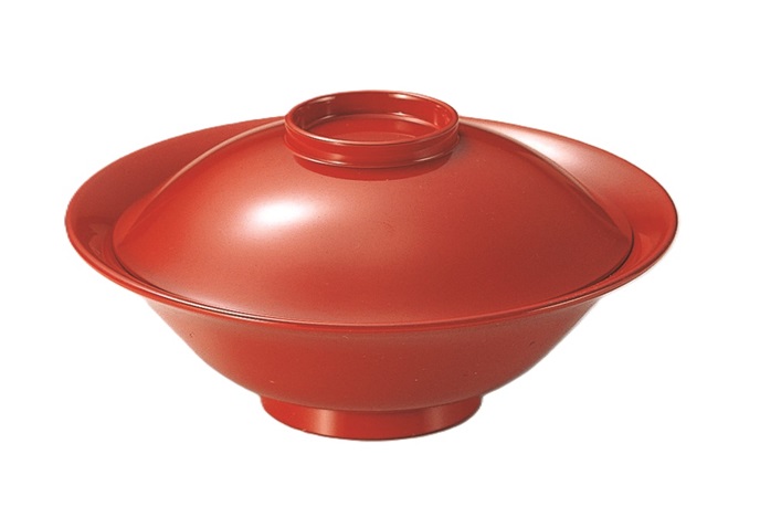 福井クラフト 煮物椀 耐熱7寸 小槌椀 黒内朱 耐熱ABS樹脂 f8-210-7