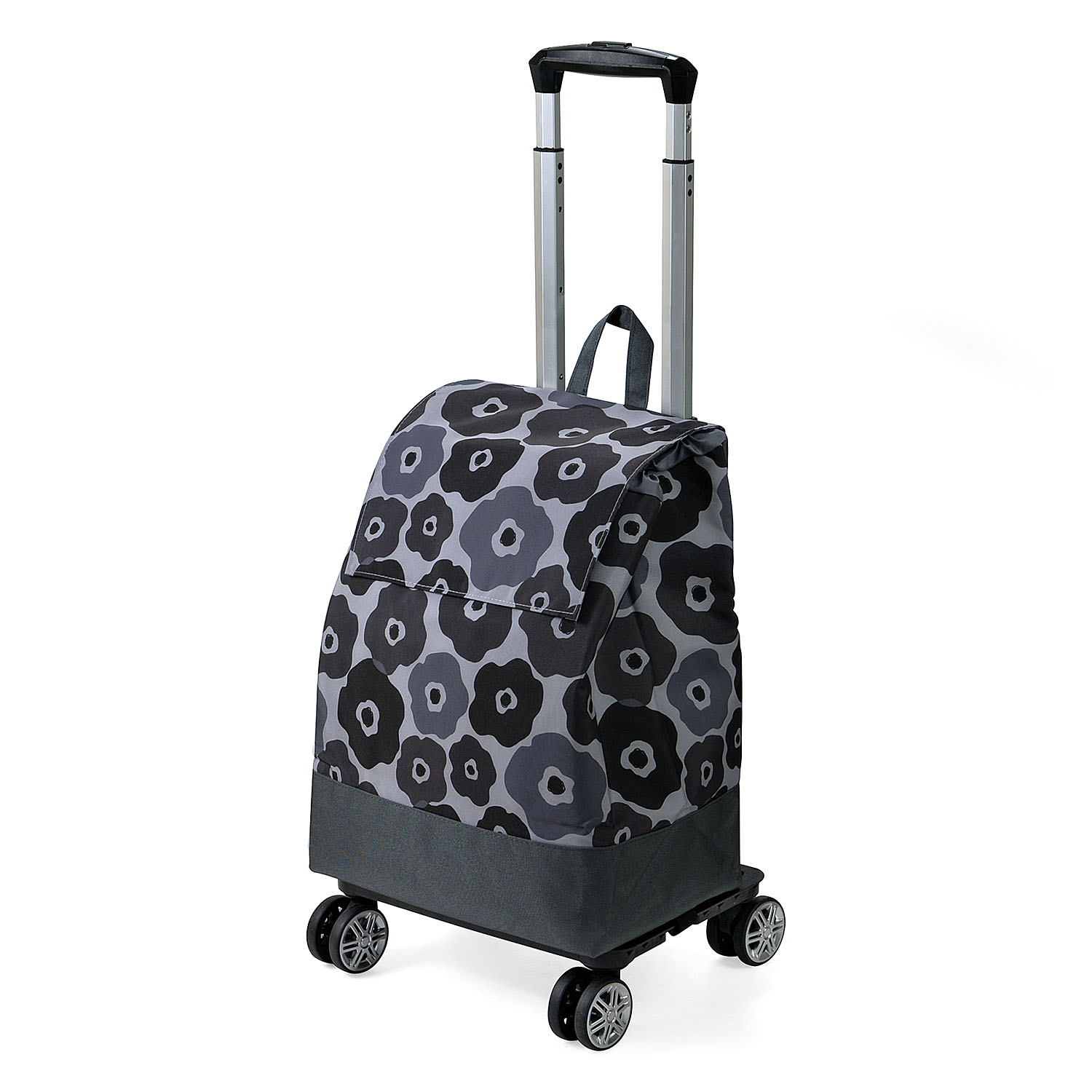 ショッピングカート 4輪 横押し 保冷 撥水 25L CHARMISS 花柄 軽量