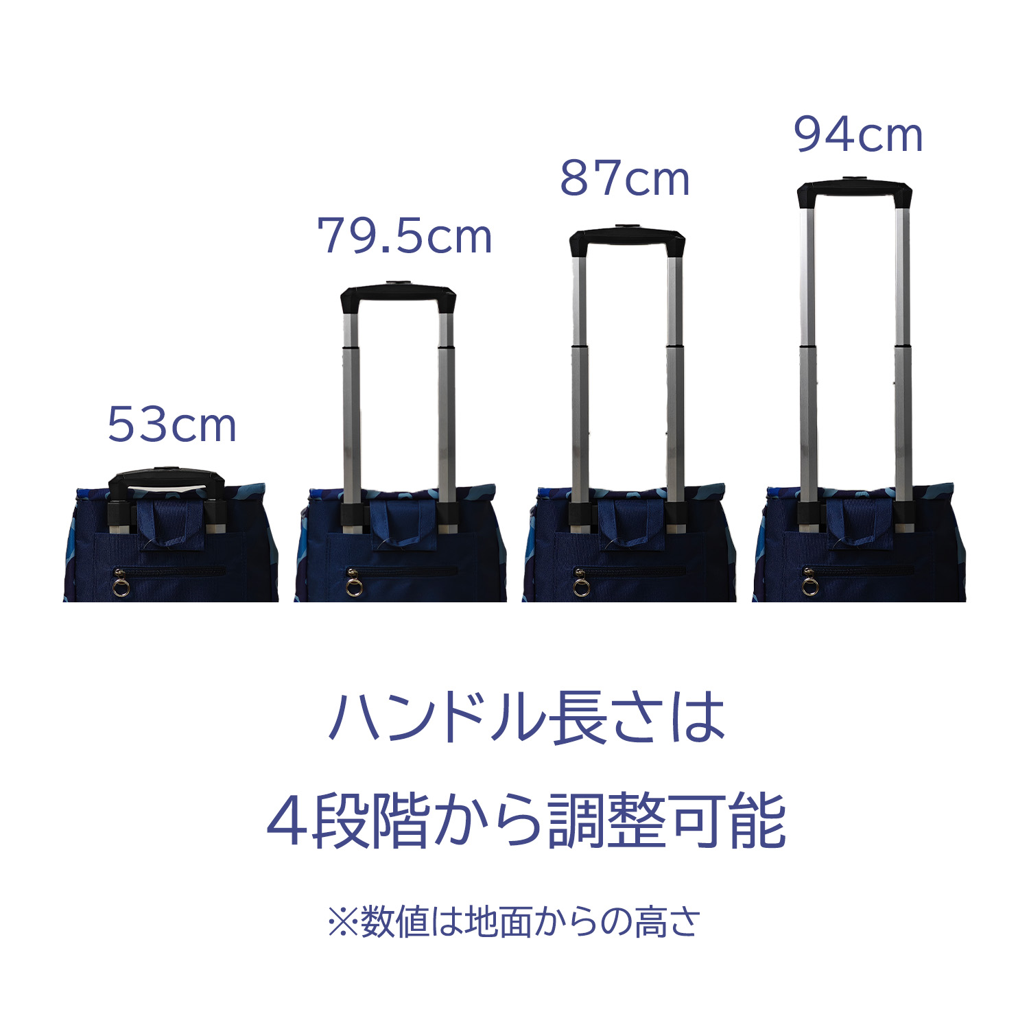 ショッピングカート 4輪 横押し 保冷 撥水 25L CHARMISS 花柄 軽量