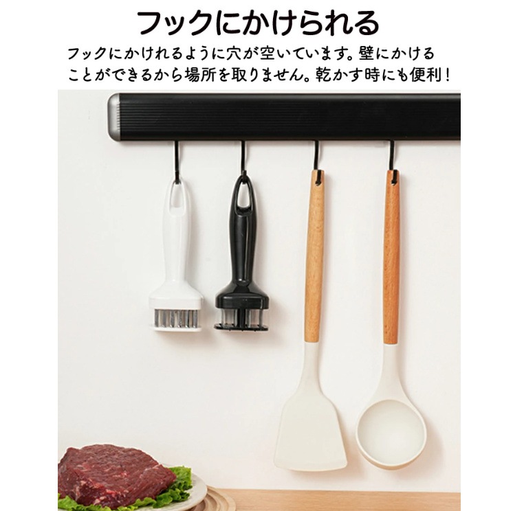 ミートテンダーライザー 肉筋切り器 肉 魚 肉叩き 調理器具 24刃 ステンレス製 肉刺し器 味が染み込む 肉の筋きり器 手持ち 安全性 キッチン用品  筋きり 携帯式 : qi0563 : 面白生活館 - 通販 - Yahoo!ショッピング