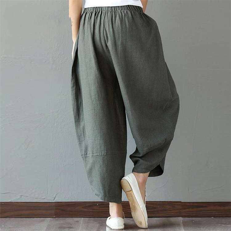 美品 Babaghuri 総柄サルエルパンツ 綿×毛 インターシャ ゆったり 美品 Babaghuri 総柄サルエルパンツ 綿×毛 インターシャ