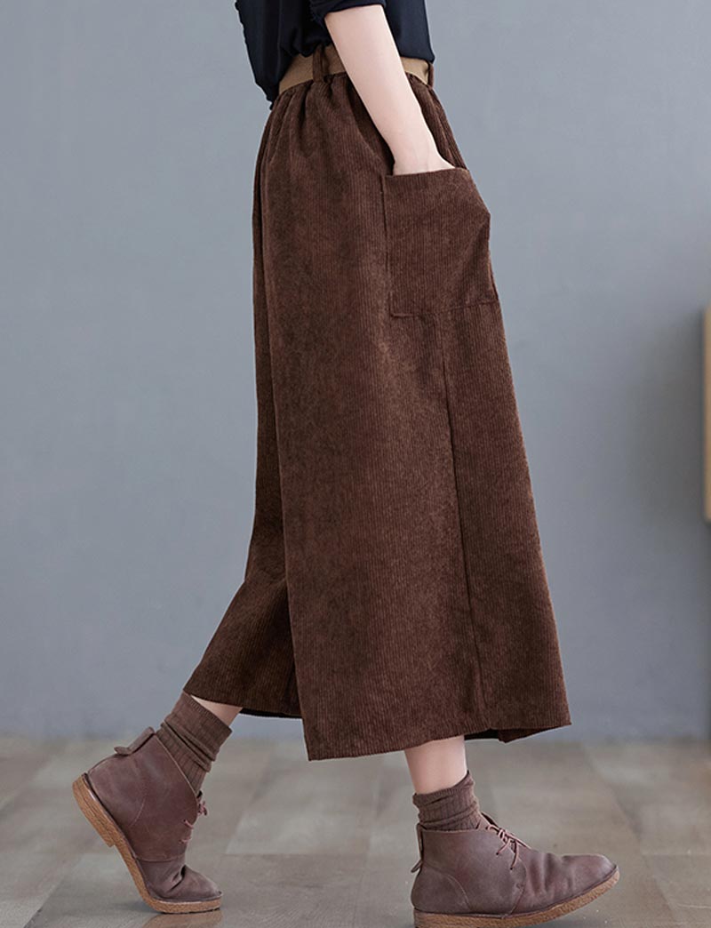 MARNI ブラウン ガウチョパンツ ゴールドっぽいブラウンがお気に入りのパンツ♡ ホワイトと迷っ