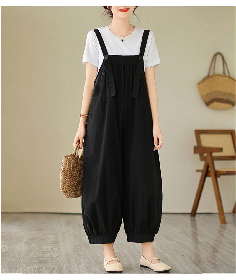 サロペットパンツ レディース サロペット パンツ リネン風