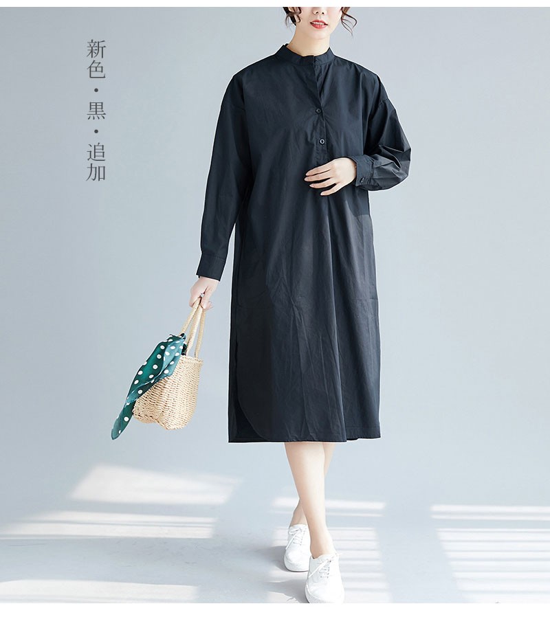 シャツワンピース レディース ロング丈 ワンピース ロングシャツ