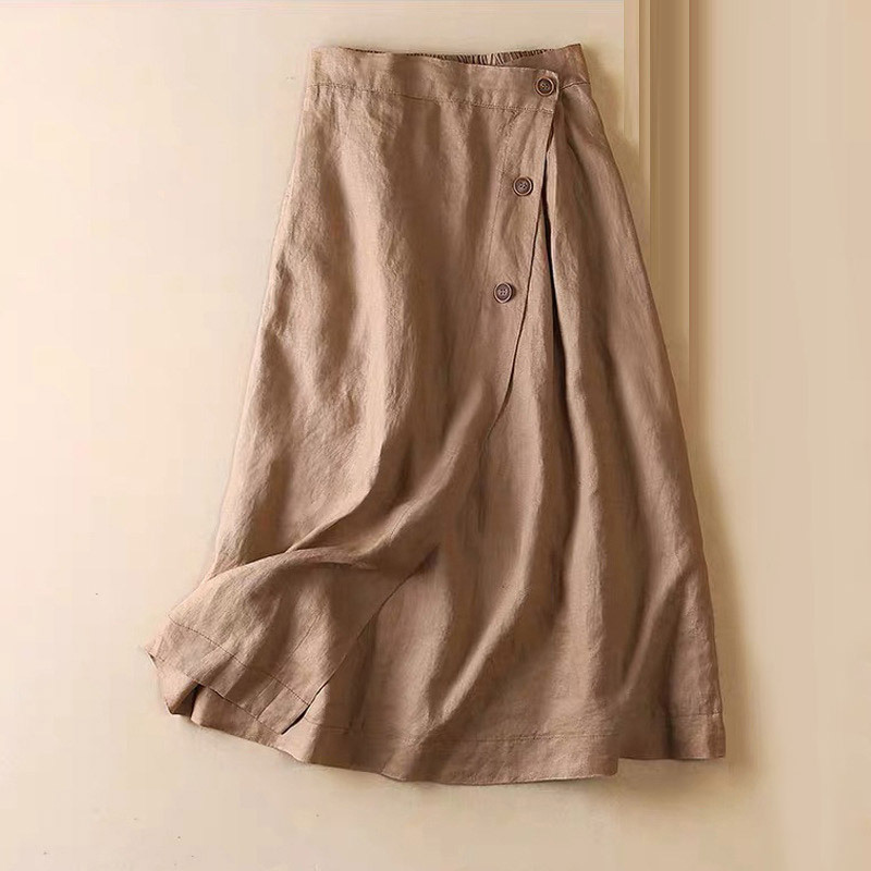 ‘S MaxMara ロングスカート　XL リネン　麻　綿 S MaxMara ロングスカート XL リネン 麻 綿 - メルカリ