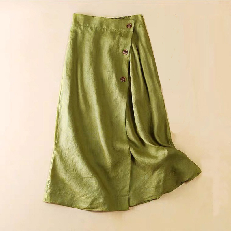 ‘S MaxMara ロングスカート　XL リネン　麻　綿 S MaxMara ロングスカート XL リネン 麻 綿 - メルカリ