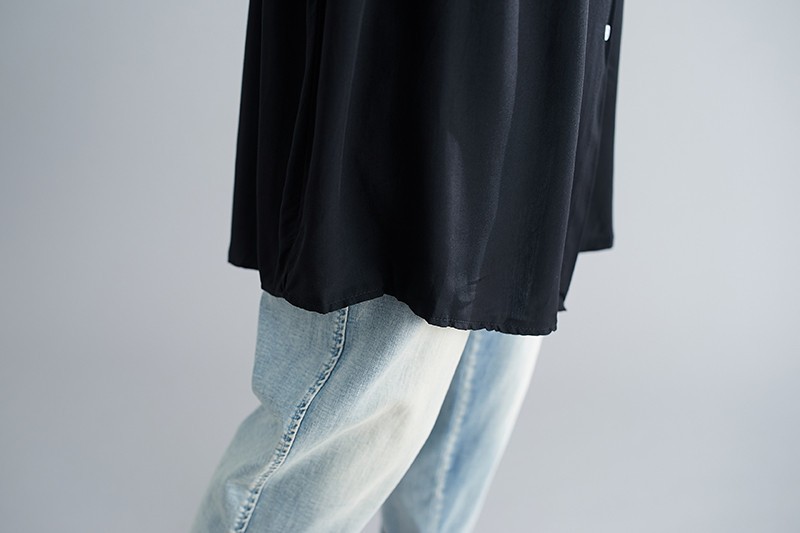 シャツ ブラウス ロングシャツ トップス レディース 夏 無地 チュニック フレア ギャザー入り 立ち襟 ゆったり コットン 半袖 着まわし 春 50代 40代 30代 20代 シャツ ブラウス ロングシャツ トップス レディース 夏 無地