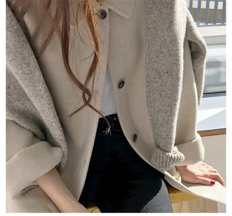 USATO うさとの服 生成り フード ジャケット コート天然素材 手織り 実物大型紙】フレアショートコート（スヌードレシピ付き） 国産