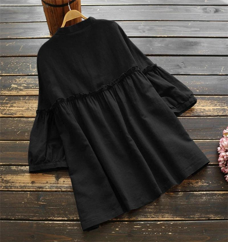 ENFOLD - 【新品】ENFOLD ☆ロングシャツ☆ブラック☆Aライン