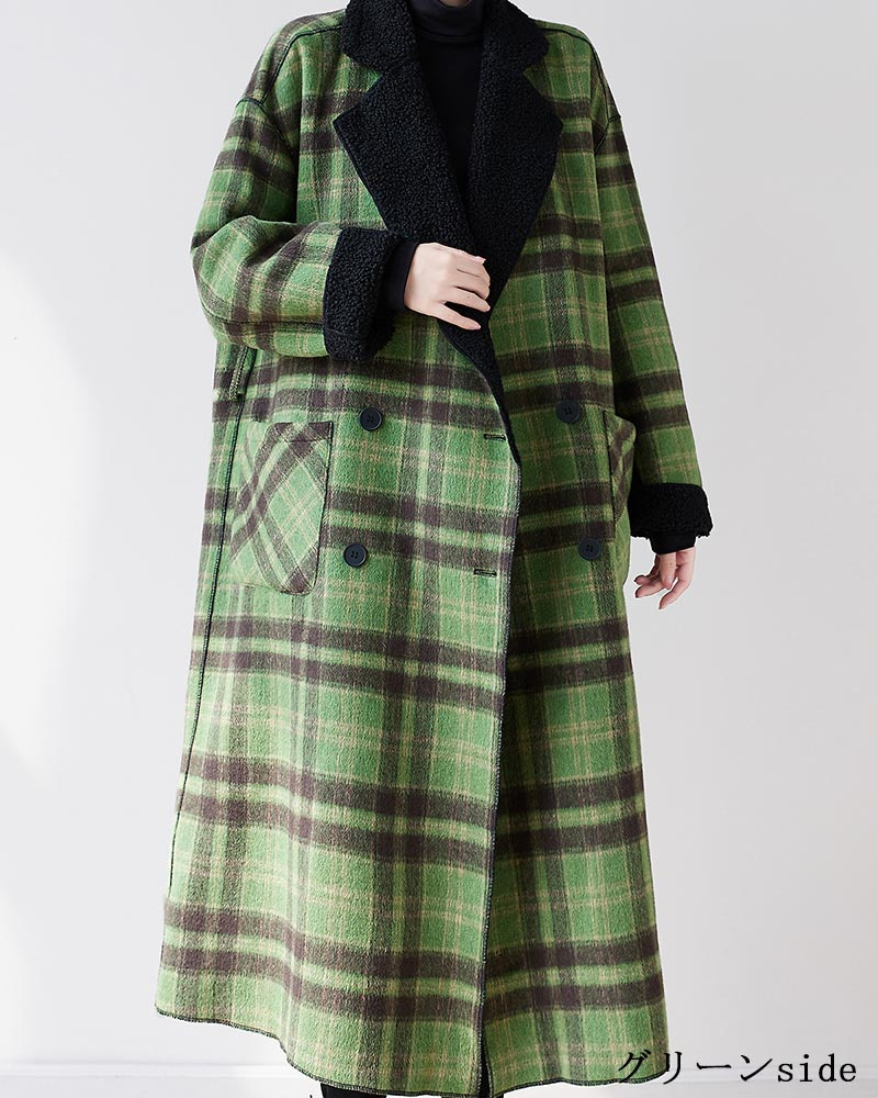 チェスターコート レディース コート 冬 ボアコート ロングコート