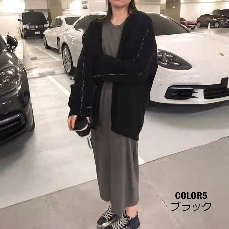 ニット カーディガン ニットコート カーデ ショート丈 厚手 ゆったり 体型カバー 長袖 コーディガン 秋冬 トップス 前開き アウター ドット柄 レトロ ボタン 可 レディース ニットカーディガン 体型カバー トップス ニット