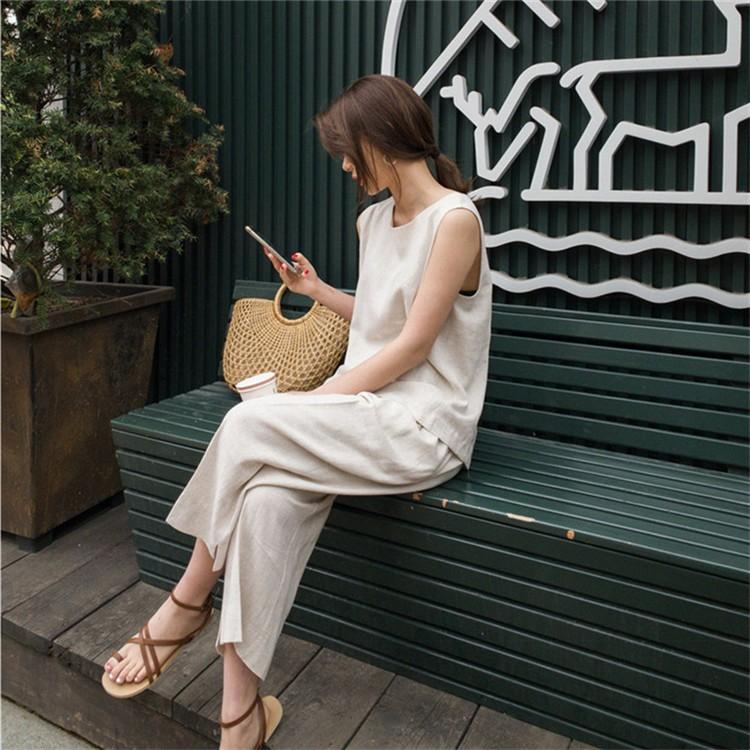 セットアップ レディース リネン タンクトップ 夏 上下セット キャミソール ワイドパンツ パンツセット ゴムウェスト パンツスーツ セット 無地 ツーピース 01tz352 Ww 福丸 通販 Yahoo ショッピング セットアップ レディース リネン タンクトップ 夏 上下セット キャミソール ワイドパンツ パンツセット ゴムウェスト パンツスーツ セット 無地 ツーピース 01tz352 Ww 福丸 通販 Yahoo ショッピング