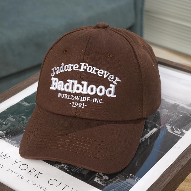 キャップ 人気 badblood 帽子 アルファベット刺繍アメリカのレトロな野球帽ファッション レディース モデル 送料無料