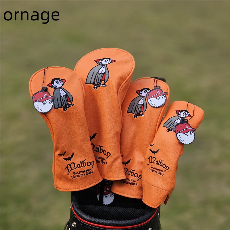 Malbon golf マルボンゴルフ ヘッドカバー4点セット ハロウィン