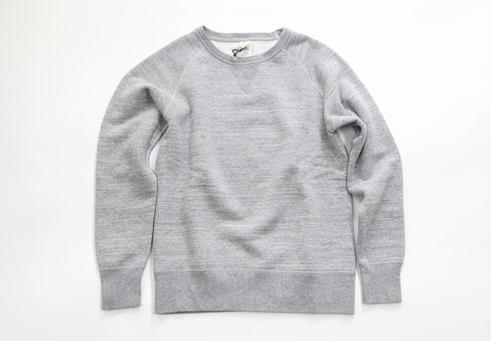 ★新品★BARNS 90's 吊り編み クルーネック スウェット グレー 長袖 ☆新品☆BARNS 90's 吊り編み クルーネック スウェット グレー