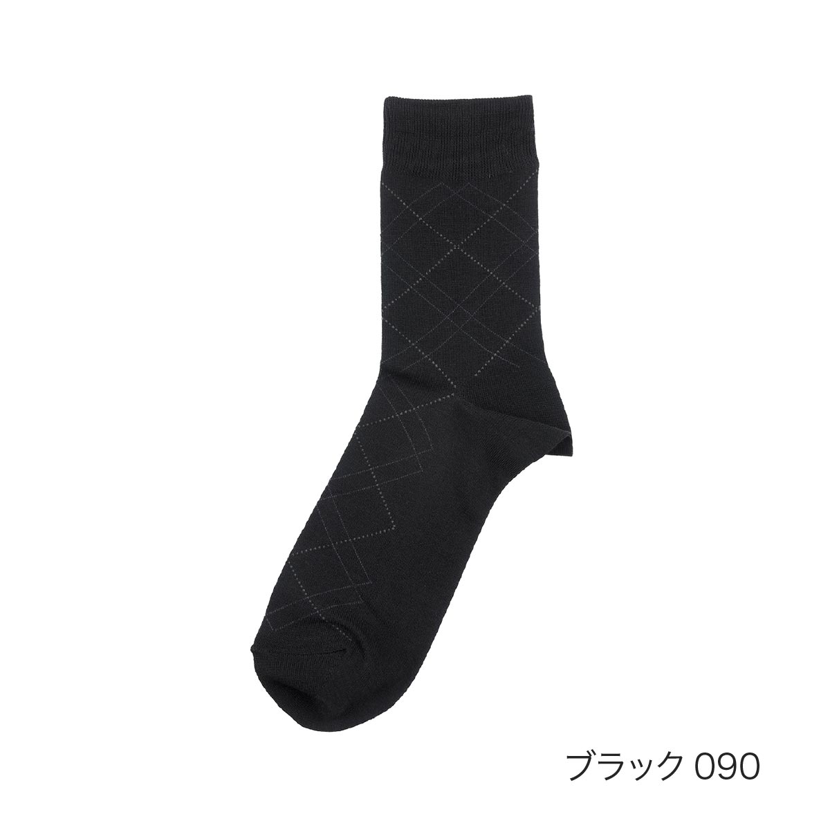 満足(マンゾク) 靴下 クルー丈 ダイヤ柄 DRY素材 ダブル消臭 消臭 (33135W)福助 fukuske ふくすけ 爆買 | Fukuske | 01