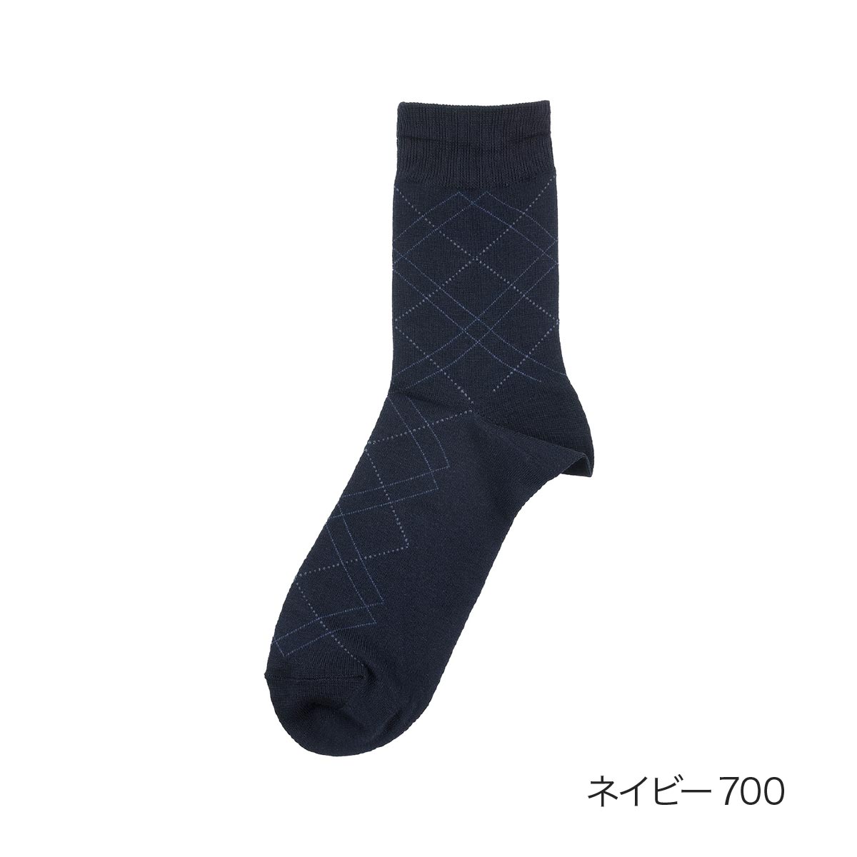 満足(マンゾク) 靴下 クルー丈 ダイヤ柄 DRY素材 ダブル消臭 消臭 (33135W)福助 fukuske ふくすけ 爆買 | Fukuske | 02