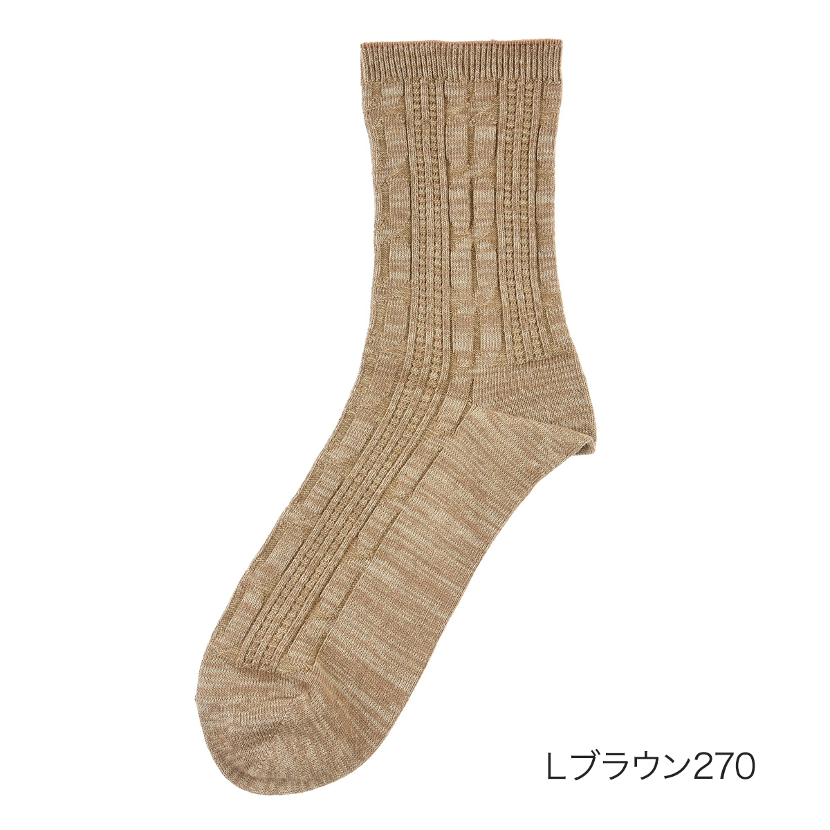 fukuske FUN 福助 公式 靴下 クルー丈 メンズ ふくらし ゆるくて