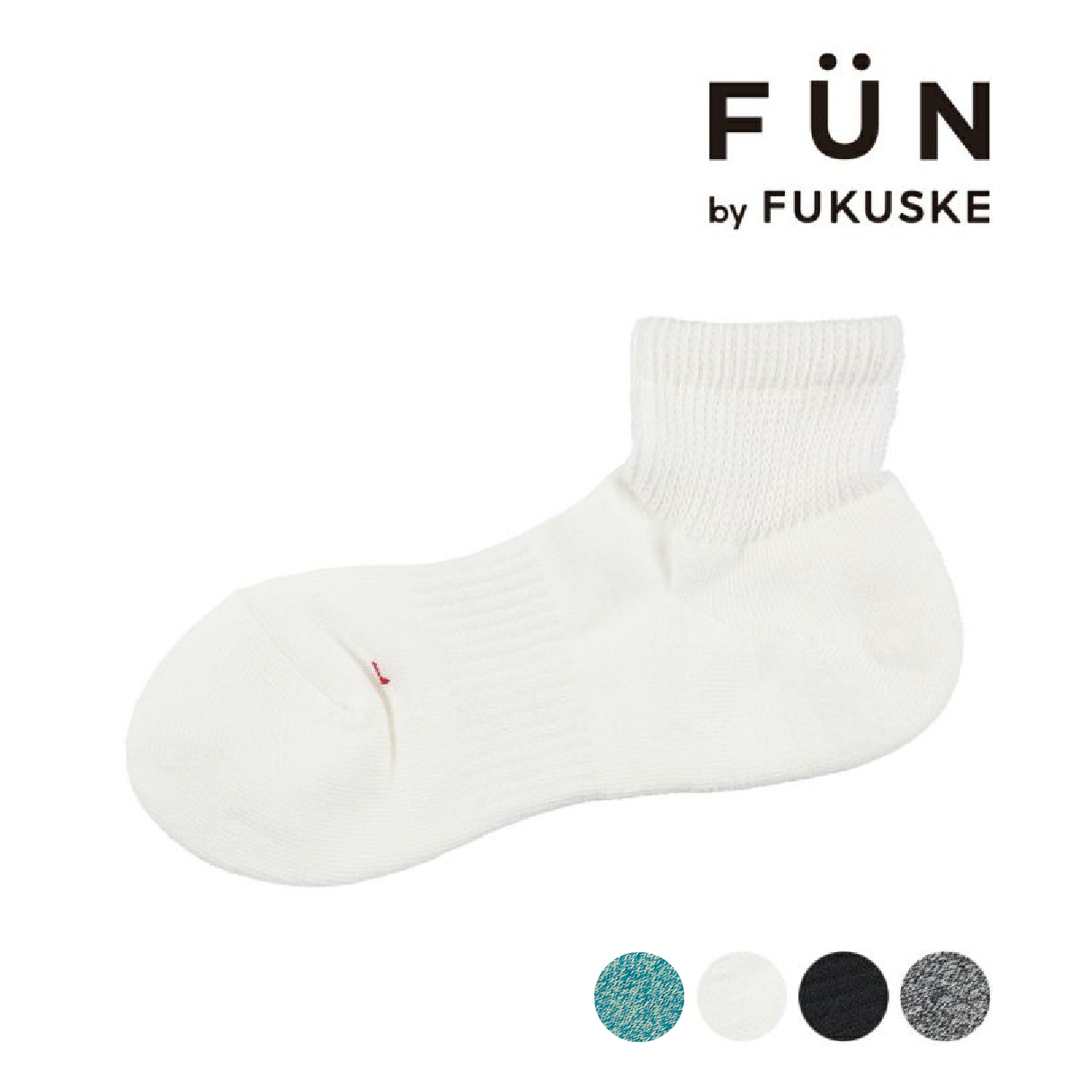fukuske FUN 福助 FUN(フクスケファン) ： NewNormalSocks 靴下 杢柄