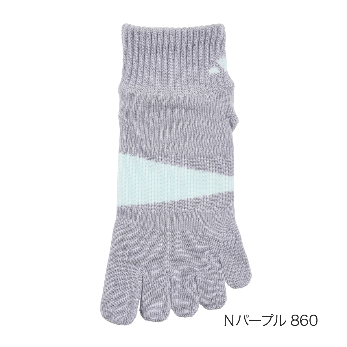adidas（アディダス） 靴下 ショート丈 5本指 ワンポイント ライン 足