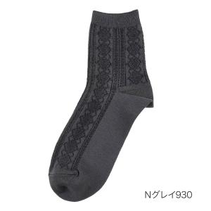 福助 公式 靴下 クルー丈 レディース fukuske FUN Good Basic Socks ケ...