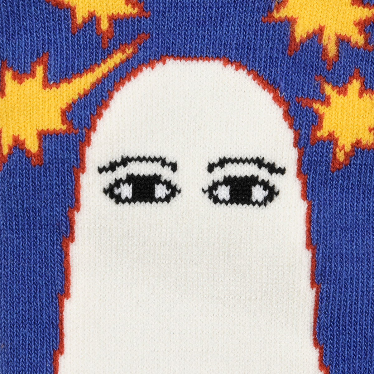 Fukuske（フクスケ） 大人の図鑑 靴下 スニーカー丈 メジェド (3282