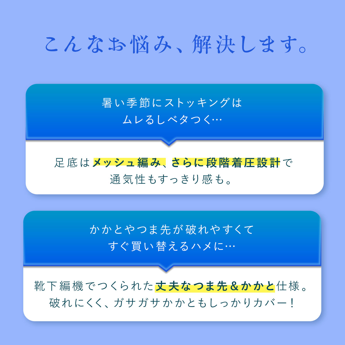 ストッキング 靴下 膝下 ひざ下 黒 着圧 夏...の詳細画像3