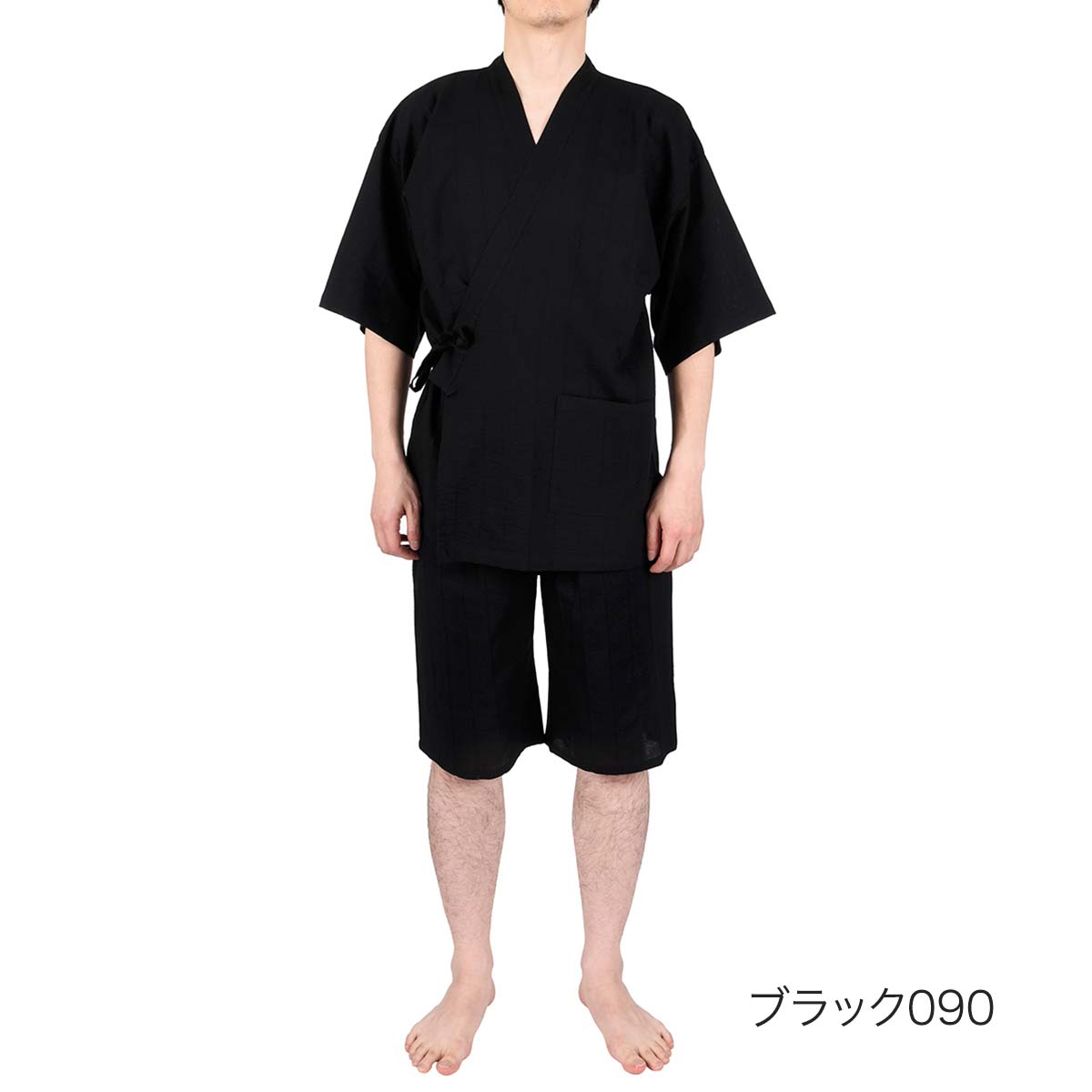 fukuske FUN 福助 FUN(フクスケファン) 甚平 ストライプ柄 上下セット