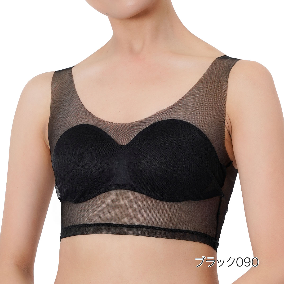 ふくのすけです fukuske FUN ハーフトップ ブラ 福助 フクスケファン SKIN TONE 無地