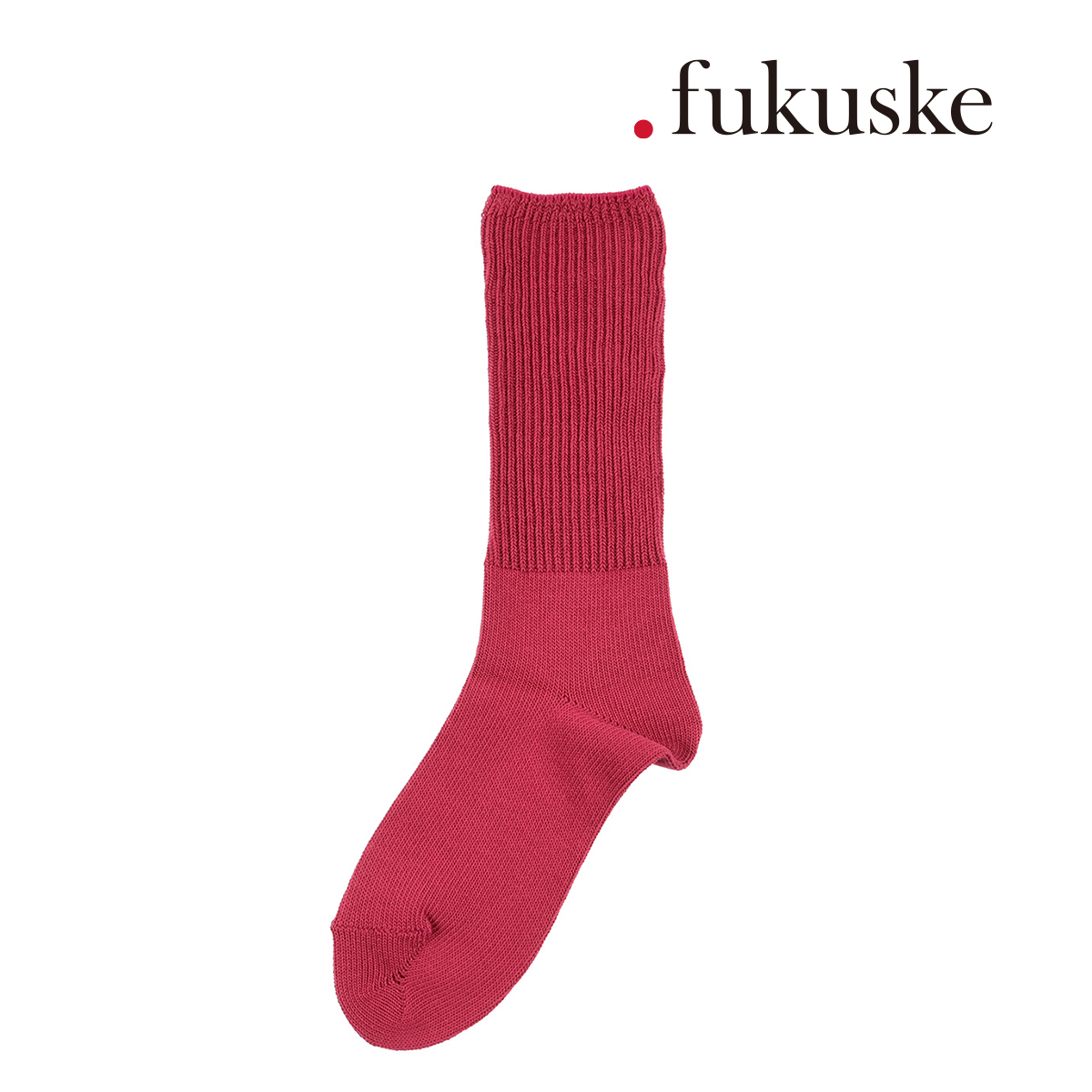 靴下 レディース fukuske (ドットフクスケ) ローゲージふっくら レッグ部分 1:1リブ クルー丈 00s3j010 婦人 女性 フクスケ  fukuske 福助 公式 :97-00s3j010:福助公式オンラインストア 通販 